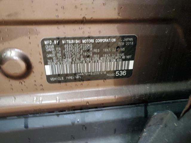 2018 MITSUBISHI ECLIPSE CR JA4AT5AA9JZ051018