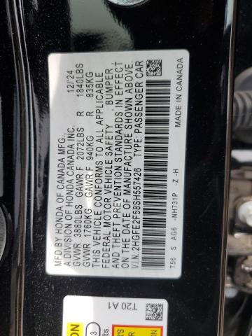 2025 HONDA CIVIC SPORT 2HGFE2F58SH557426