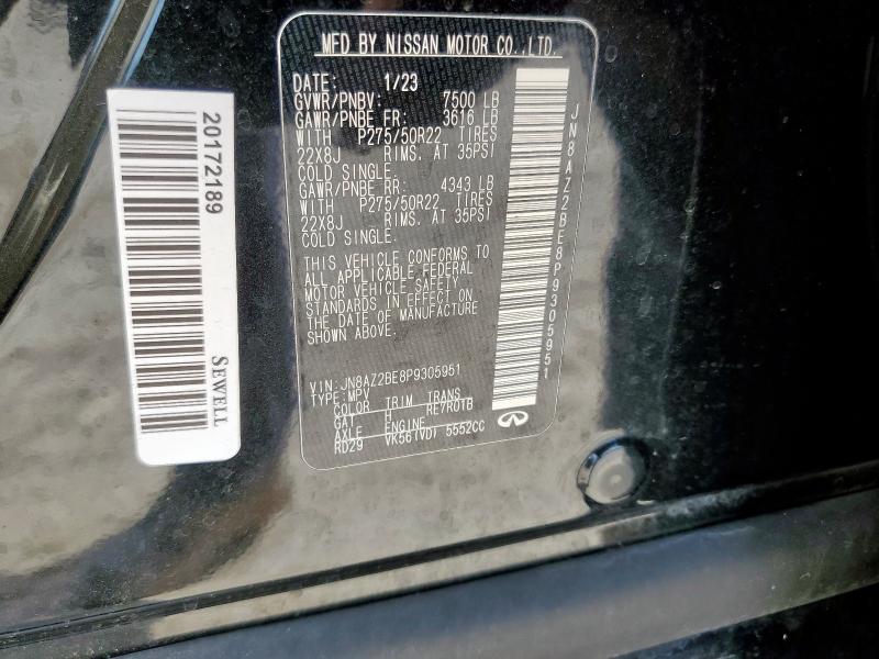2023 INFINITI QX80 SENSO JN8AZ2BE8P9305951