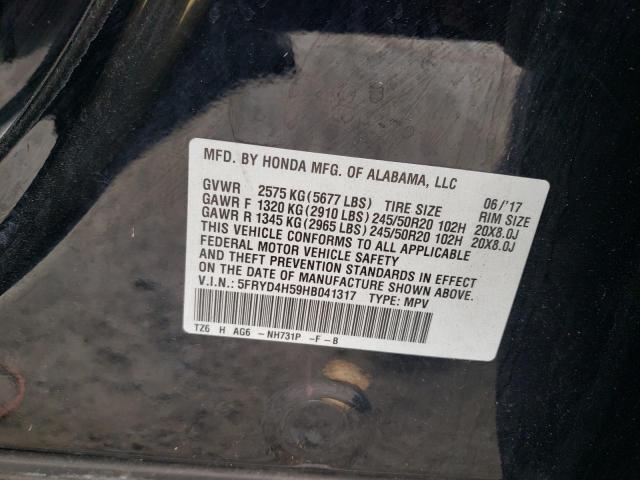 2017 ACURA MDX TECHNO 5FRYD4H59HB041317