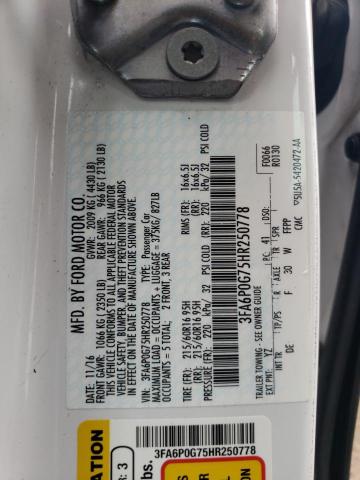 2017 FORD FUSION S - 3FA6P0G75HR250778