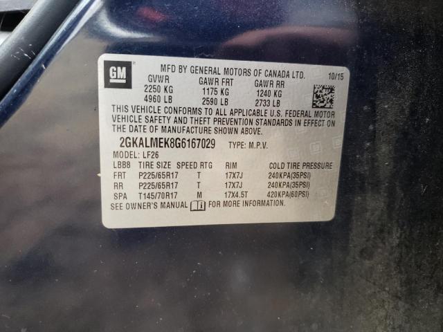 2016 GMC TERRAIN SL - 2GKALMEK8G6167029