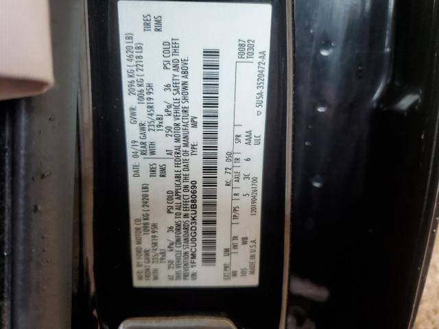 2019 FORD ESCAPE SE - 1FMCU0GD3KUB80690