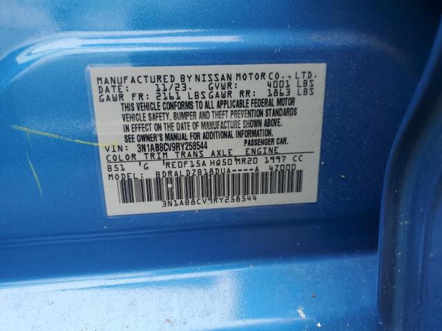 2024 NISSAN SENTRA SV - 3N1AB8CV9RY258544