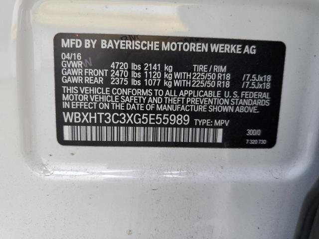 2016 BMW X1 XDRIVE2 - WBXHT3C3XG5E55989
