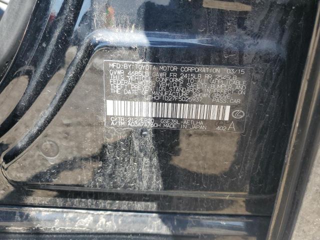 2015 LEXUS IS 250 JTHCF1D27F5025937