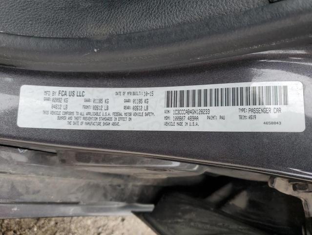 2016 CHRYSLER 200 LIMITE 1C3CCCAB4GN128233