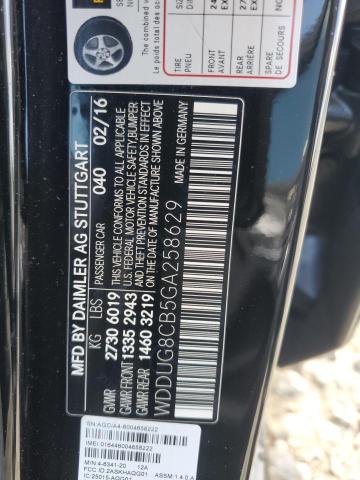 2016 MERCEDES-BENZ S 550 WDDUG8CB5GA258629