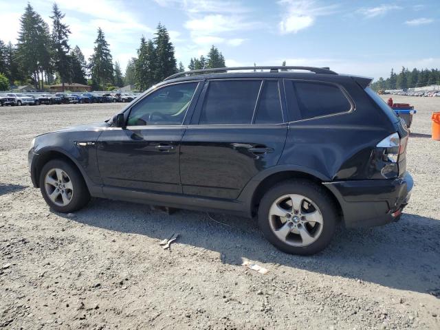 BMW X3 3.0SI 2007 black  gas WBXPC93407WF09382 photo #3
