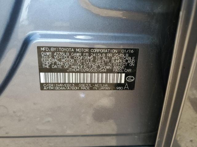 2016 LEXUS IS 300 JTHCM1D29G5007544