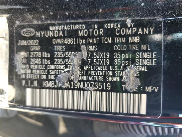 2022 HYUNDAI TUCSON SEL CONVENIENCE KM8JFCA19NU073519