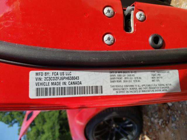 2023 DODGE CHALLENGER 2C3CDZFJ6PH638043