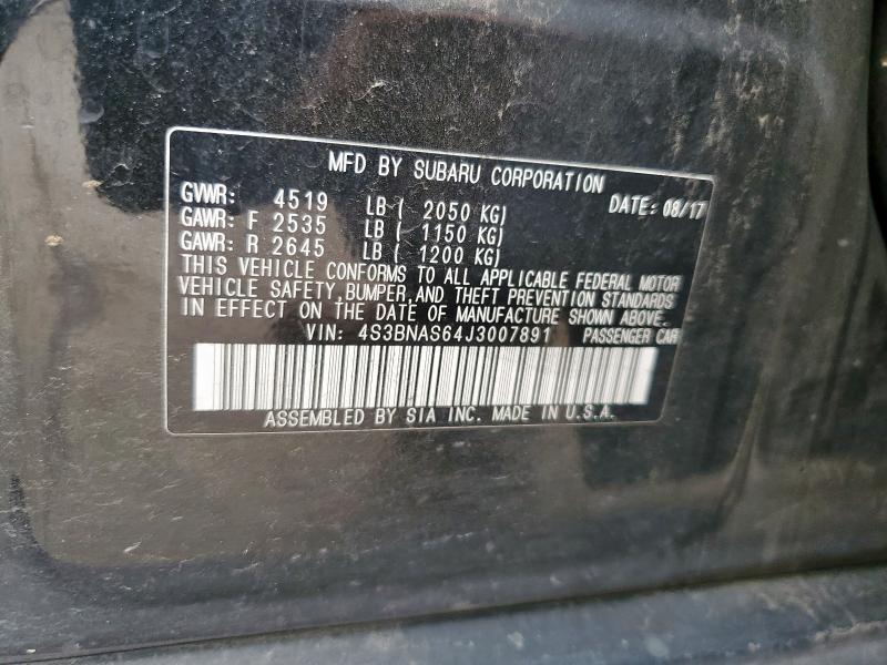 2018 SUBARU LEGACY SPO 4S3BNAS64J3007891