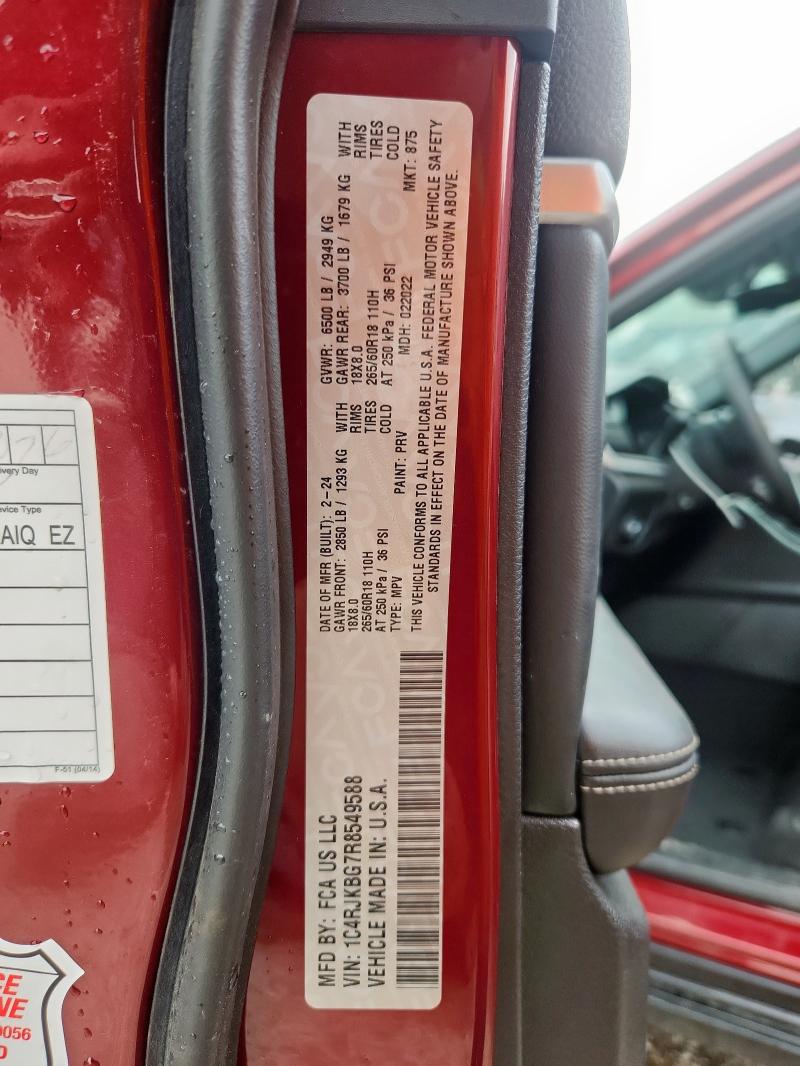2024 JEEP GRAND CHER 1C4RJKBG7R8549588