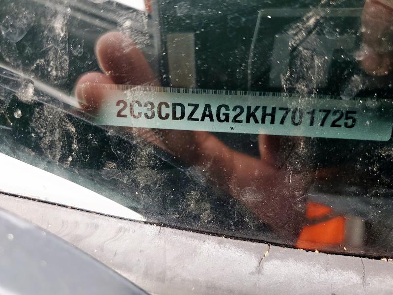 2019 DODGE CHALLENGER - 2C3CDZAG2KH701725