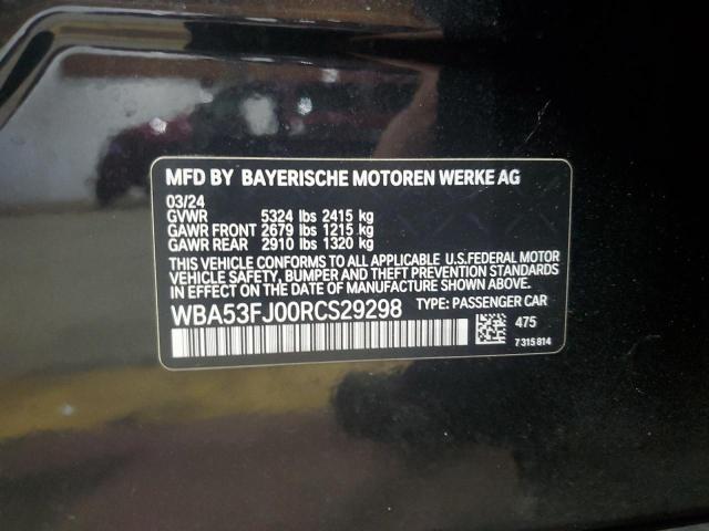2024 BMW 530 XI WBA53FJ00RCS29298