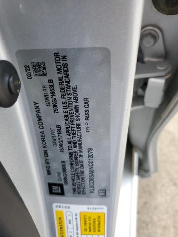 2022 CHEVROLET SPARK 1LT KL8CD6SA8NC012079