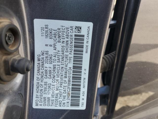 2021 HONDA CIVIC SPOR 2HGFC2F88MH510724