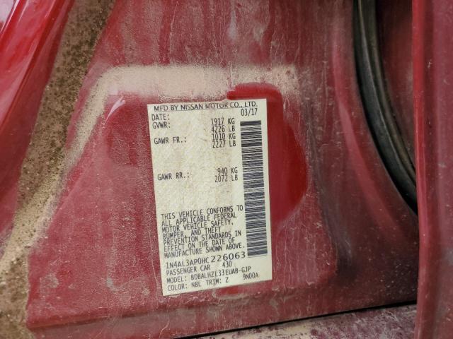 2017 NISSAN ALTIMA 2.5 - 1N4AL3AP0HC226063