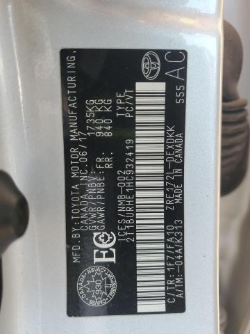 2017 TOYOTA COROLLA L - 2T1BURHE1HC932419