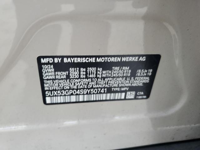 2025 BMW X3 30 XDRI 5UX53GP04S9Y50741