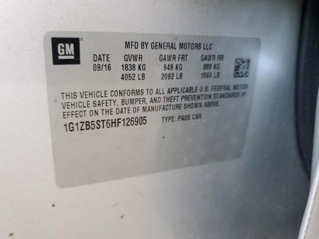 2017 CHEVROLET MALIBU LS 1G1ZB5ST6HF126905