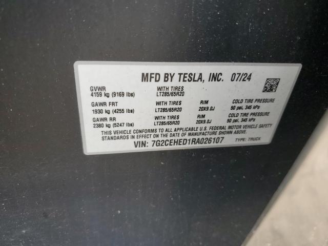 2024 TESLA CYBERTRUCK 7G2CEHED1RA026107