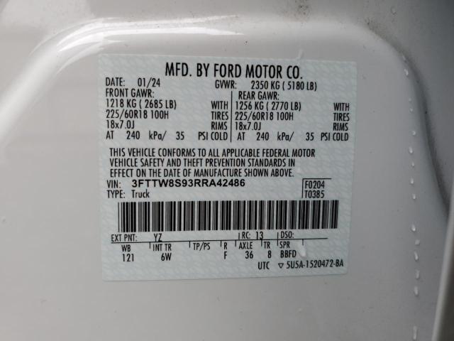 2024 FORD MAVERICK L 3FTTW8S93RRA42486