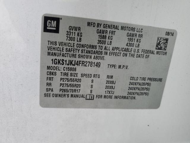 2015 GMC YUKON XL D - 1GKS1JKJ4FR278149
