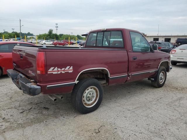 GMC SIERRA K15 1993 burgundy pickup gas 1GTEK14K2PZ543759 photo #4