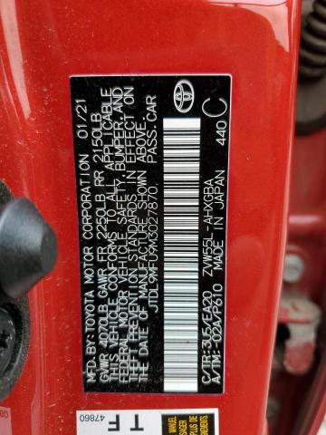 2021 TOYOTA PRIUS LE JTDL9MFU9M3027870