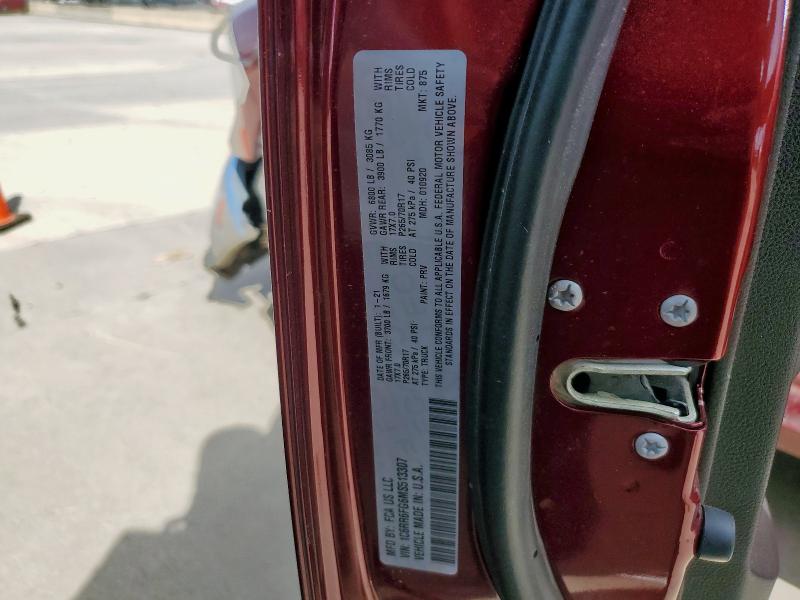 2021 RAM 1500 CLASS 1C6RR6FG6MS513307