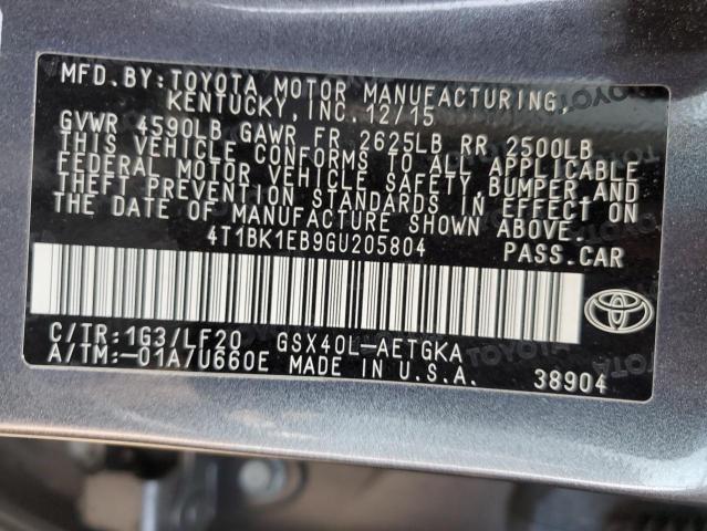 2016 TOYOTA AVALON XLE - 4T1BK1EB9GU205804