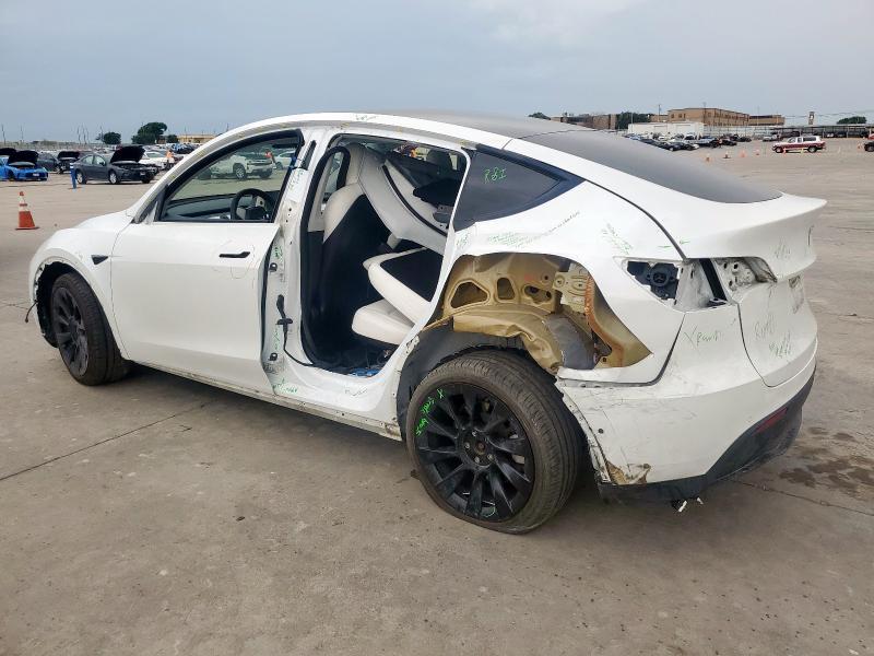 TESLA MODEL Y 2021 white  electric 5YJYGDEE8MF130156 photo #3