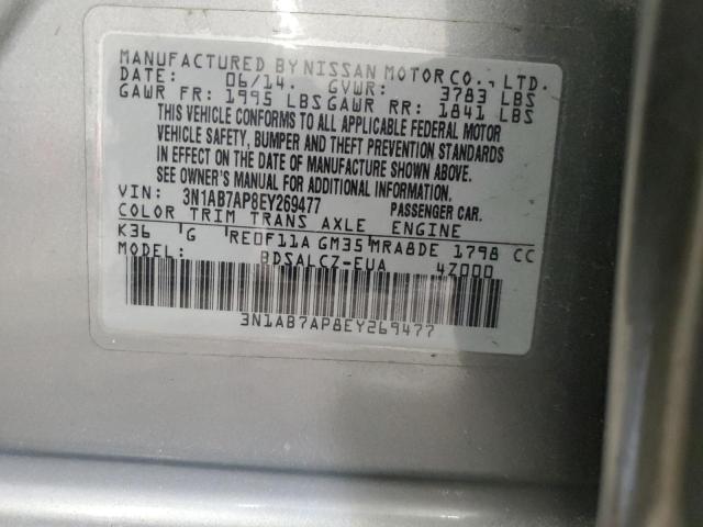 2014 NISSAN SENTRA S W - 3N1AB7AP8EY269477