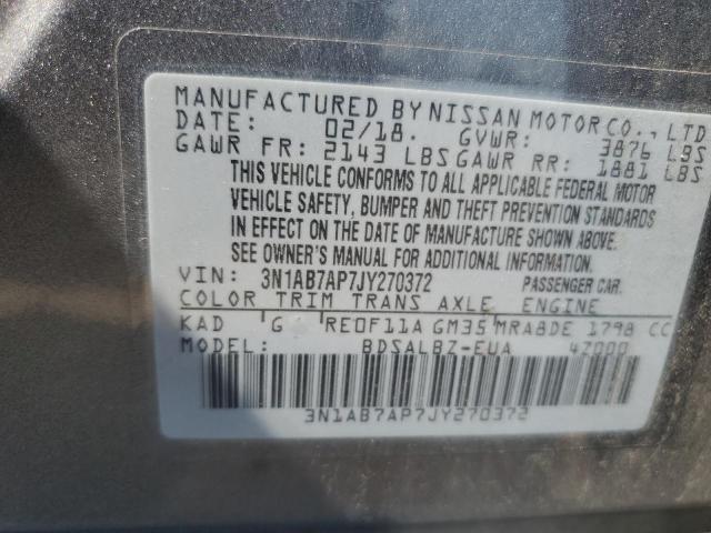 2018 NISSAN SENTRA S - 3N1AB7AP7JY270372