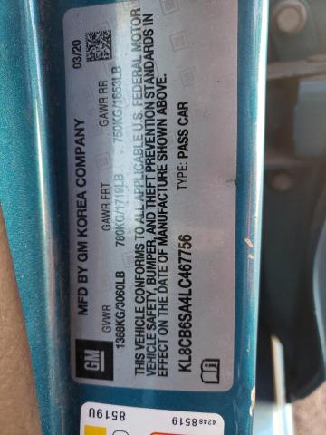 2020 CHEVROLET SPARK LS KL8CB6SA4LC467756