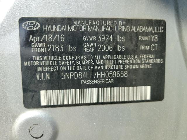 2017 HYUNDAI ELANTRA SE - 5NPD84LF7HH059658