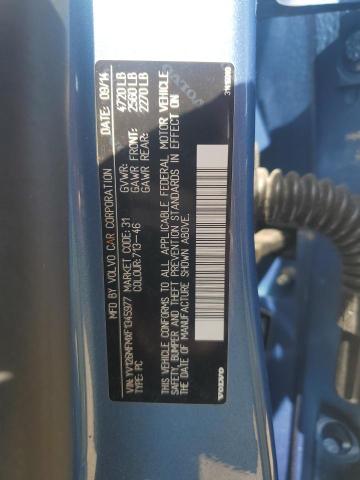 2015 VOLVO S60 PLATIN YV126MFMXF1345977