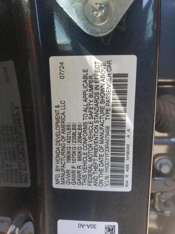 2024 HONDA ACCORD EX 1HGCY1F33RA079458