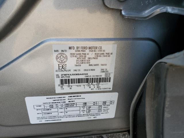 2021 FORD EDGE SEL - 2FMPK4J9XMBA40566