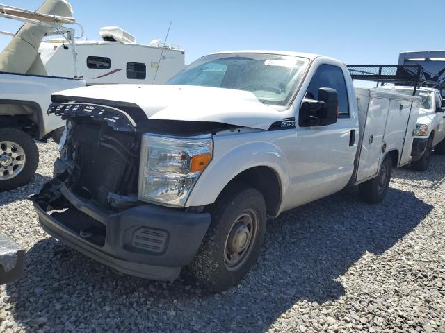 FORD F250 SUPER 2014 white pickup gas 1FDBF2A64EEB69059 photo #1
