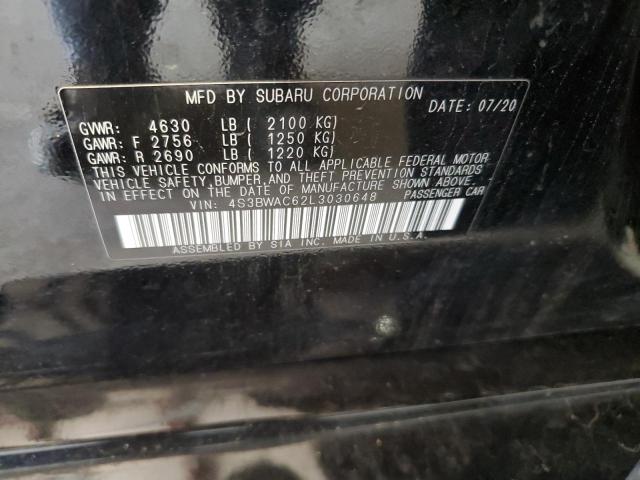 2020 SUBARU LEGACY PRE 4S3BWAC62L3030648