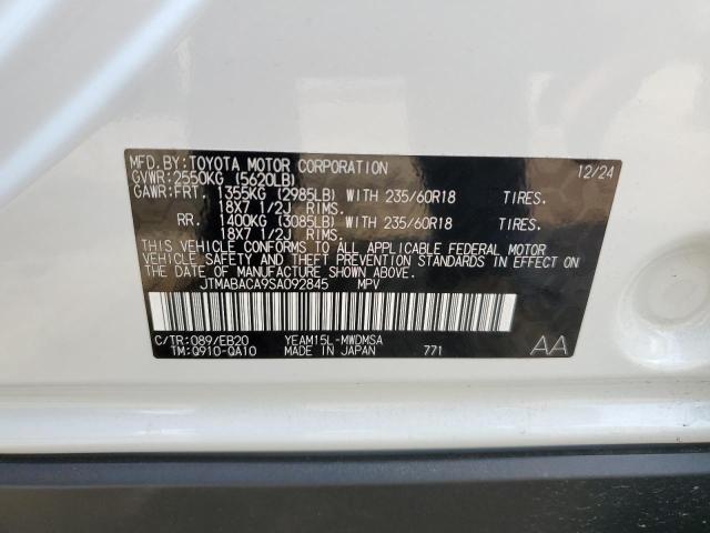 2025 TOYOTA BZ4X XLE JTMABACA9SA092845