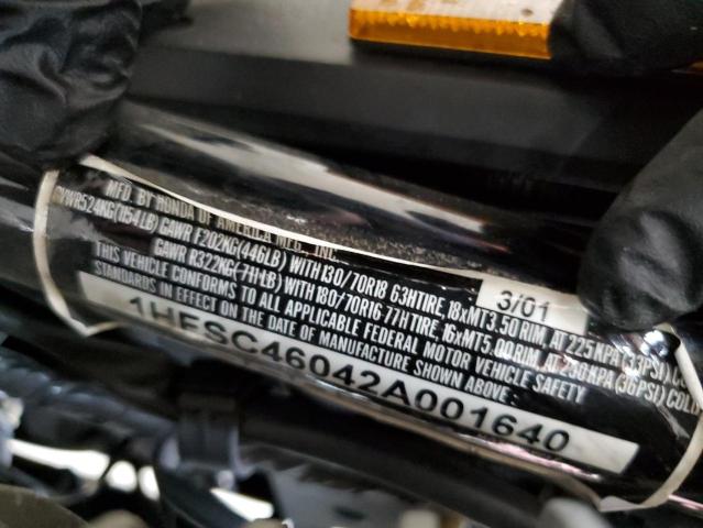 2002 HONDA VTX1800 C 1HFSC46042A001640