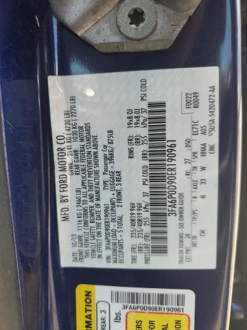 2014 FORD FUSION TIT - 3FA6P0D90ER190961