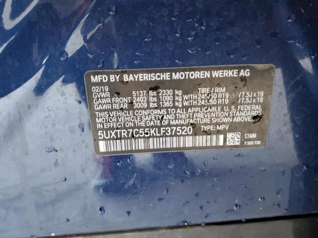 2019 BMW X3 SDRIVE3 - 5UXTR7C55KLF37520