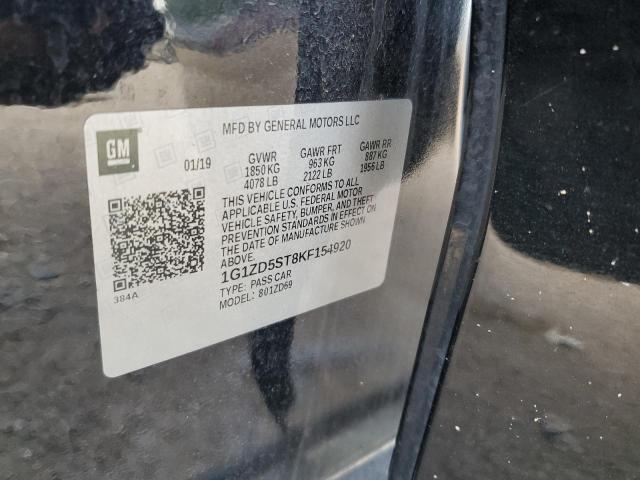2019 CHEVROLET MALIBU LT 1G1ZD5ST8KF154920