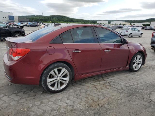 CHEVROLET CRUZE LTZ 2015 burgundy sedan 4d gas 1G1PG5SB3F7175180 photo #4