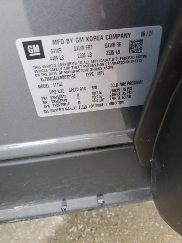 2022 CHEVROLET TRAILBLAZE - KL79MUSLXNB032196